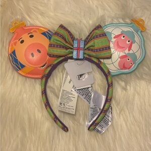 Disney Pixar Toy Story Christmas Holiday Minnie Mouse Ears Headband Hamm…